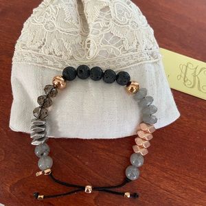 Stella and Dot Bracelet with lava stones.